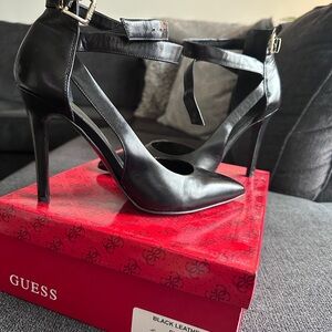Guess Black Heels with Stiletto Heel and Ankle Strap